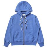 French Terry Zip Hoodie Cerulean Blue - Unisex