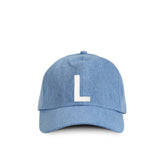 Kids Letter L Baseball Hat Denim