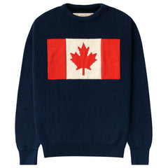 Canada Flag Cotton Knit Sweater - Unisex
