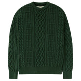 Ivy Cable Knit Sweater Forest - Unisex
