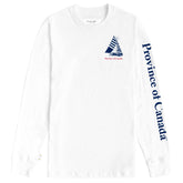 Sailboat Long Sleeve Tee White - Unisex