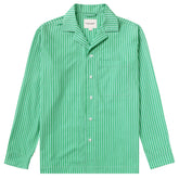 Pyjama Shirt Green Stripe - Unisex