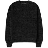Cotton Knit Sweater Heather Black - Unisex