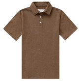 Sunday Polo Shirt Heather Brown - Unisex