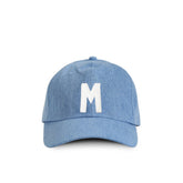 Kids Letter M Baseball Hat Denim