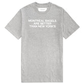 Montreal Bagels Tee Heather Grey - Unisex