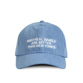 Montreal Bagels Baseball Hat Denim