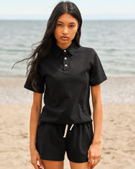 Sunday Polo Shirt Black - Unisex
