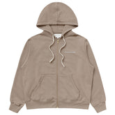 French Terry Zip Hoodie Mocha - Unisex