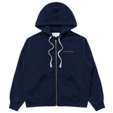 French Terry Zip Hoodie Navy - Unisex