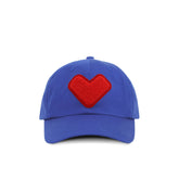 Kids Heart Baseball Hat Blue