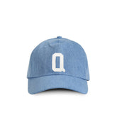 Kids Letter Q Baseball Hat Denim