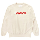 Football Helvetica Sweatshirt Natural - Unisex