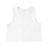 Tuesday Tank Crop Top White