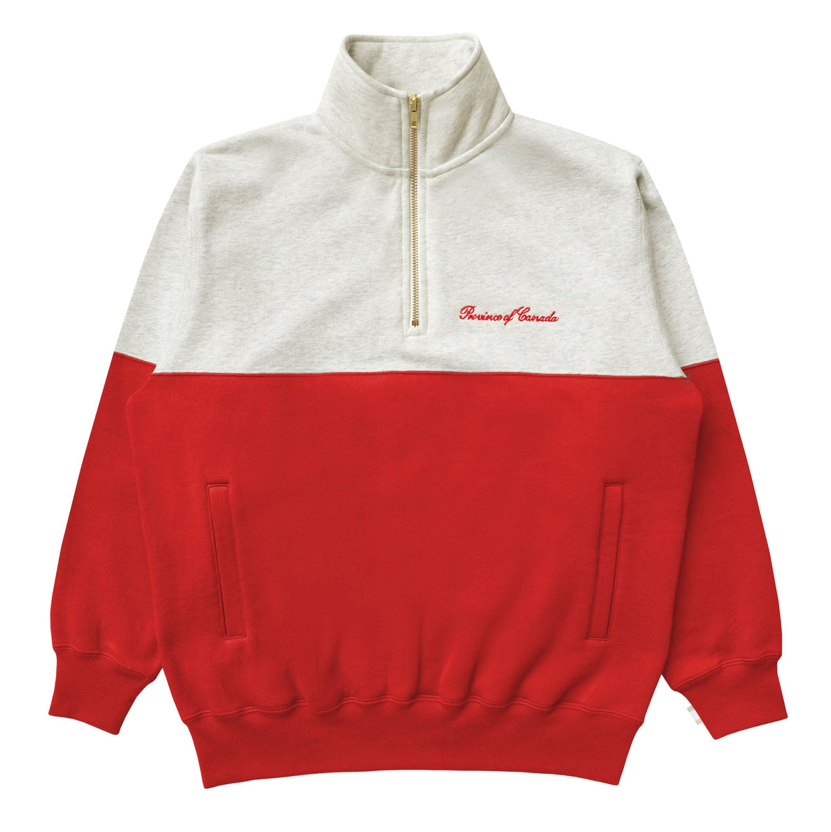 Club Fleece Half Zip Red - Unisex