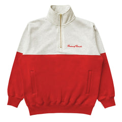 Club Fleece Half Zip Red - Unisex