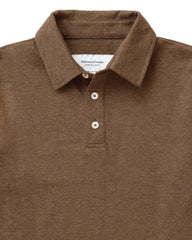 Sunday Polo Shirt Heather Brown - Unisex