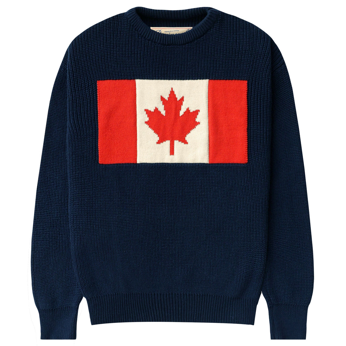 Canada Flag Cotton Knit Sweater - Unisex