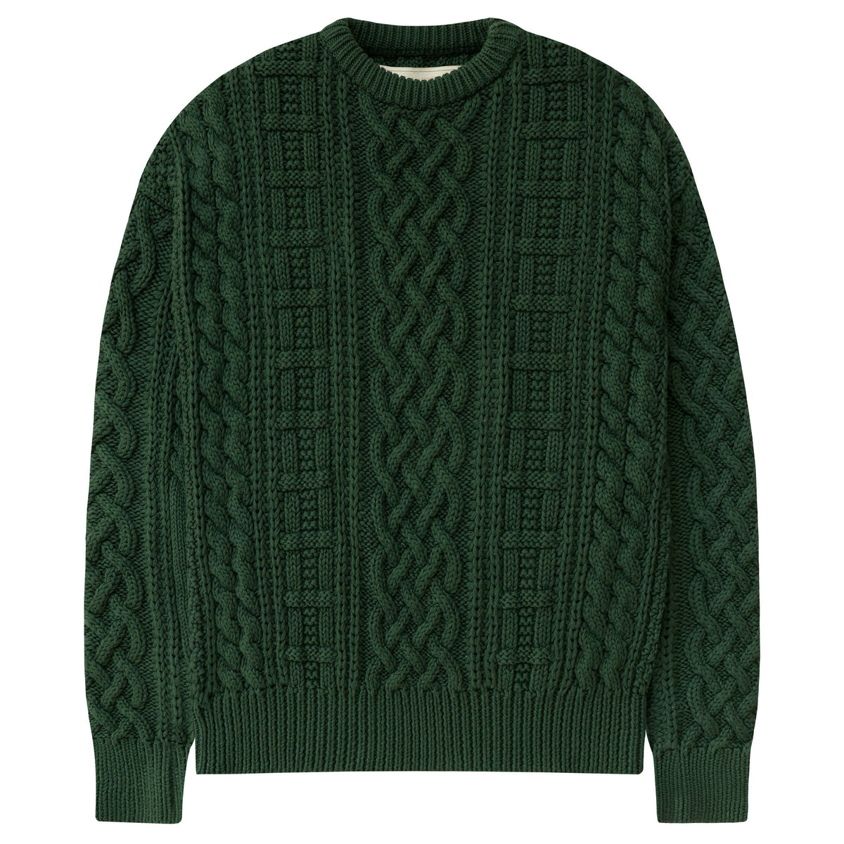 Ivy Cable Knit Sweater Forest - Unisex
