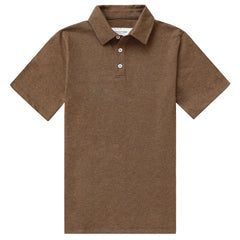 Sunday Polo Shirt Heather Brown - Unisex