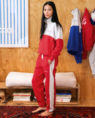 Club Fleece Half Zip Red - Unisex